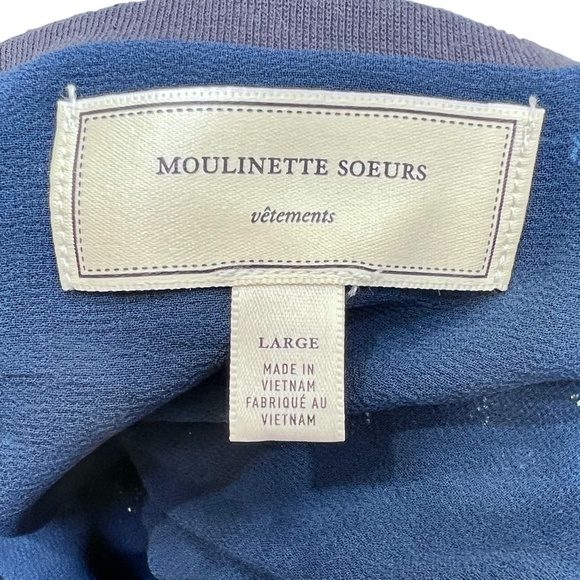 ANTHROPOLOGIE MOULINETTE SOEURS BLUE INTERSTELLAR SEQUINS SHIFT DRESS - Picture 14 of 16